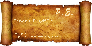 Penczu Eugén névjegykártya